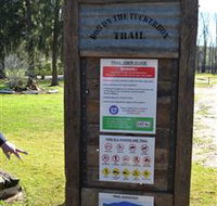 Dog on the Tucker Box Recreational Trail - Nambucca Heads Accommodation