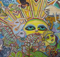 The Painting of Life by Mirka Mora - Nambucca Heads Accommodation