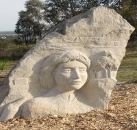 Heritage Sculptures at Pensioners Hill Lookout - Nambucca Heads Accommodation