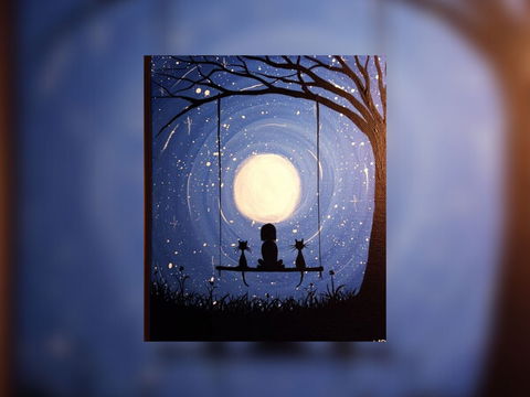Grab A Glass Of Wine And Learn To Paint 'Moonrise'! - Nambucca Heads Accommodation 0